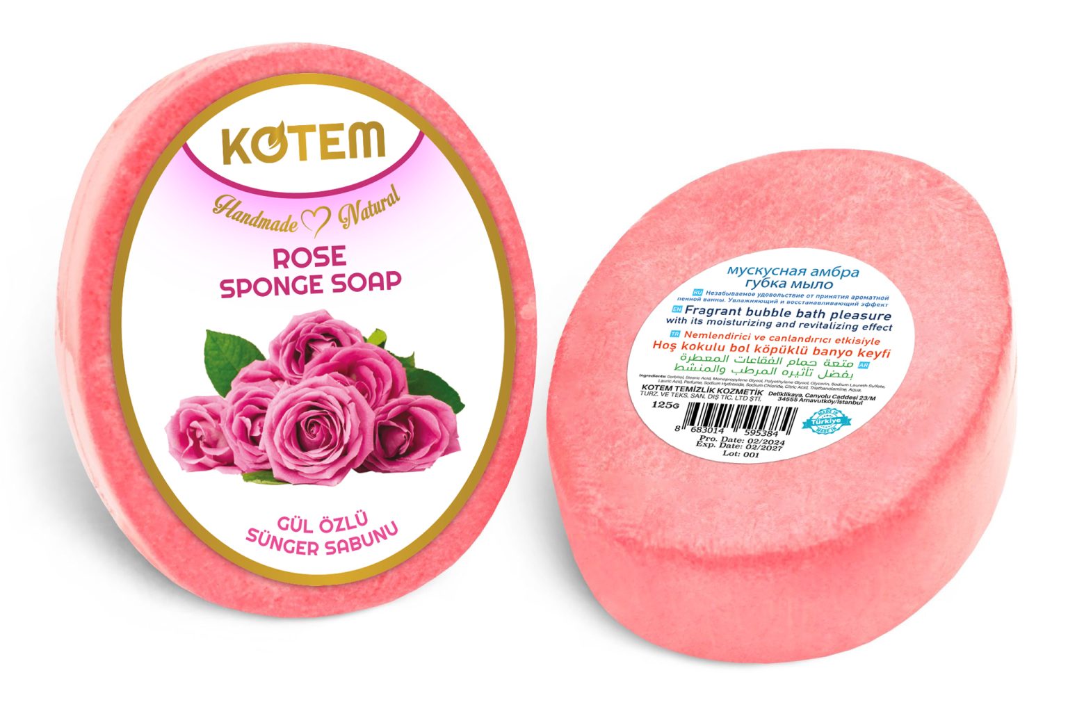 Rose Sponge Soap